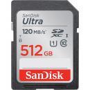 SDXCカード Ultra 512GB UHS-I U1 R:120MB/s Class10 SanDisk サンディスク SDカード SDSDUN4-512G-GN6IN海外向けパッケージ