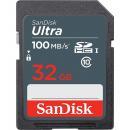 SDHCカード Ultra 32GB UHS-I U1 R:100MB/s Class10 SanDisk サンディスク SDカードSDSDUNR-032G-GN3IN海外向けパッケージ