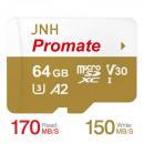 マイクロsdカード microSDXCカード 64GB R:170MB/s W:150MB/s UHS-I U3 V30 4K Ultra HD A2 JNH Promate 5年保証 Nintendo Switch/GoPro動作確認済