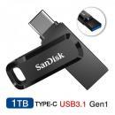 USBメモリ 1TB SanDisk USB3.1 Gen1-A/Type-C 両コネクタ搭載Ultra Dual Drive Go R:150MB/s SDDDC3-1T00-G46  回転式海外パッケージ