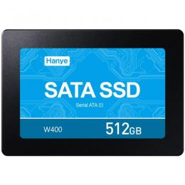 Hanye製SSD 512GB 内蔵2.5インチ SATAIII 6Gb/s R:520MB/s 3D NAND TLC アルミ製筐体 正規代理店品 国内3年保証