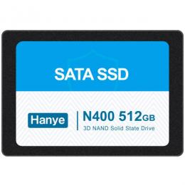Hanye製SSD 512GB 3D Nand TLC 内蔵2.5インチ SATAIII 6Gb/s R:520MB/s アルミ製筐体  N400 正規代理店品 国内3年保証