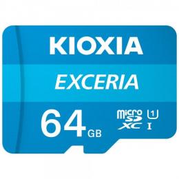 microSDカード マイクロSD microSDXC 64GB Kioxia EXCERIA UHS-I U1 100MB/S Class10 FULL HD録画 バルク品