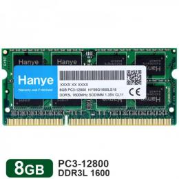 ノートPC用メモリ Hanye DDR3L 1600 PC3 12800 8GB(8GBx1枚) SODIMM  1.35V CL11  204 PIN【5年保証】