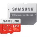microSDXC 512GB Samsung サムスン EVO Plus EVO+ R:100MB/s W:90MB/s UHS-I U3 Class10 SD変換アダプター付 MB-MC512HA/CN海外パッケージ
