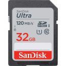 SDHCカード Ultra 32GB UHS-I U1 R:120MB/s Class10 SanDisk サンディスク SDカードSDSDUN4-032G-GN6IN海外向けパッケージ