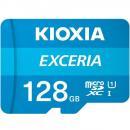microSDXC 128GB Kioxia(旧Toshiba) EXCERIA UHS-I U1超高速100MB/S Class10 FULL HD録画対応 専用SDアダプター付き 海外パッケージ