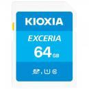 SDXCカード 64GB Kioxia(旧Toshiba) EXCERIA UHS-I U1 超高速100MB/S  Class10   バルク品