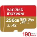 microSDXC 256GB SanDisk UHS-I U3 V30 A2 4K R:190MB/s W:130MB/s Nintendo Switch対応 SDSQXAV-256G-GN6MN 海外向けパッケージ