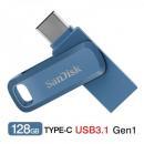 USBメモリー128GB SanDisk USB3.1 Gen1-A/Type-C 両コネクタ搭載Ultra Dual Drive Go R:150MB/s 回転式SDDDC3-128G-G46NB海外パッケージ