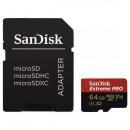 microSDXC 64GB SanDisk  Extreme PRO UHS-I U3 V30 R:170MB/s W:90MB/s  A2対応 SDSQXCY-064G-GN6MA海外パッケージ