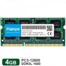 ノートPC用メモリ Hanye 4GB DDR3L 1600 SODIMM PC3 12800 CL11 低電圧1.35v HY04G1600LS08【5年保証】