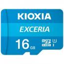 microSDHC 16GB Kioxia(旧Toshiba) EXCERIA UHS-I U1超高速100MB/S Class10 FULL HD録画対応 専用SDアダプター付き 海外パッケージ