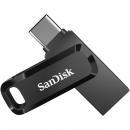 USBメモリー128GB SanDiskサンディスク USB3.1 Gen1-A/Type-C 両コネクタ搭載Ultra Dual Drive Go R:150MB/s 回転式 海外パッケージ