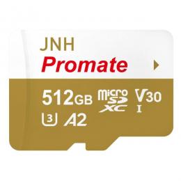 microSDXCカード 512GB R:170MB/s W:160MB/s UHS-I DDR200モード U3 V30 4K Ultra HD アプリ最適化A2対応 JNH Promate 国内正規品 5年保証 Nintendo Switch動作確認済