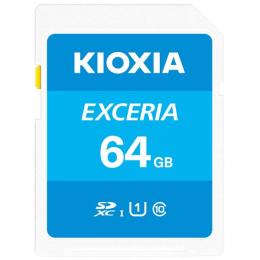 SDXCカード 64GB Kioxia EXCERIA UHS-I U1 超高速100MB/S Class10  海外パッケージ