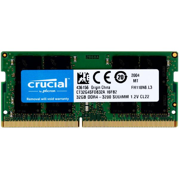嘉年華 / Crucial DDR4ノートPC用 メモリ Crucial 32GB DDR4-3200 ...