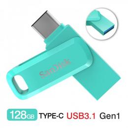 USBメモリー128GB SanDisk USB3.1 Gen1-A/Type-C 両コネクタ搭載Ultra Dual Drive Go R:150MB/s 回転式SDDDC3-128G-G46G 海外パッケージ