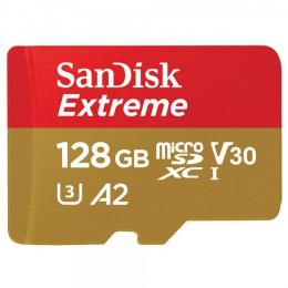 microSDXC 128GB SanDisk サンディスク UHS-I  U3 V30 A2 4K R:160MB/s W:90MB/s   海外向けパッケージ