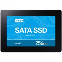 Hanye製 SSD 256GB 内蔵 2.5インチ 7mm SATAIII 6Gb/s R:520MB/s 3D Nand 高耐久TLC アルミ製筐体 W400 正規代理店品 国内3年保証