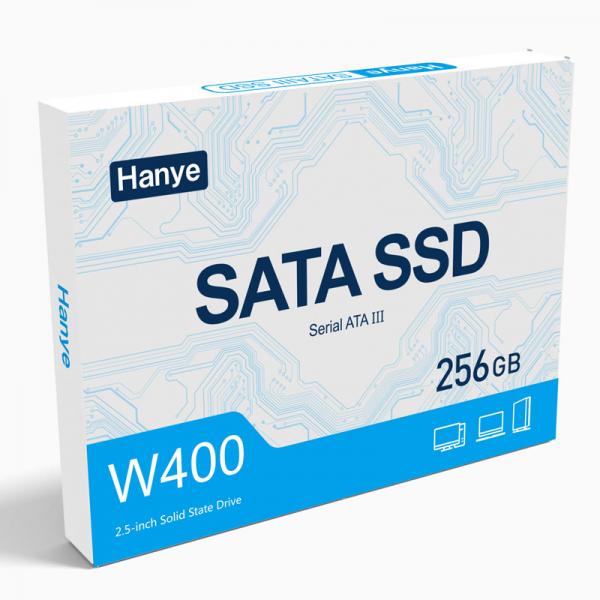 Hanye製 SSD 256GB 内蔵 2.5インチ 7mm SATAIII 6Gb/s R:520MB/s 3D Nand 高耐久TLC アルミ製筐体 W400 正規代理店品 国内3年保証