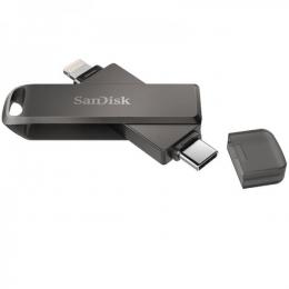 USBメモリ64GB SanDisk iXpand Flash Drive Luxe iPhone iPad/PC用 Lightning + USB3.1-C 回転式SDIX70N-064G-GN6NN海外パッケージ